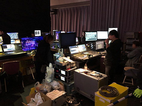 FNS歌謡祭の電飾オペレーションブース