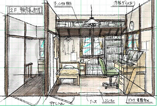 監察医 朝顔 朝顔の部屋
