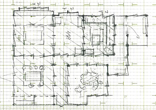 ルパンの娘 警察官一家の家 平面図