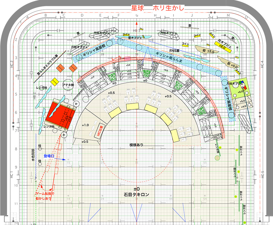 FNS春の祭典2020 スタジオ平面図