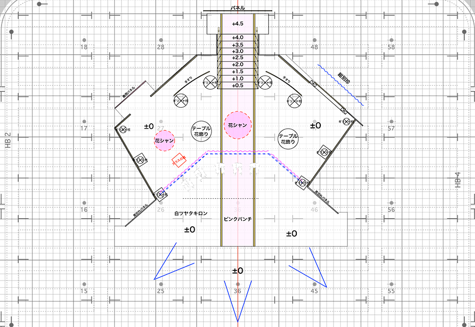 ナインティナインのシンデレラデート スタジオ平面図
