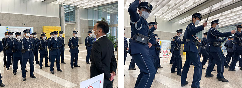 気合いのこもった毎朝の朝礼風景